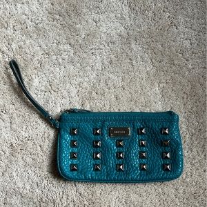 Nine West - Teal Wristlet with Studs